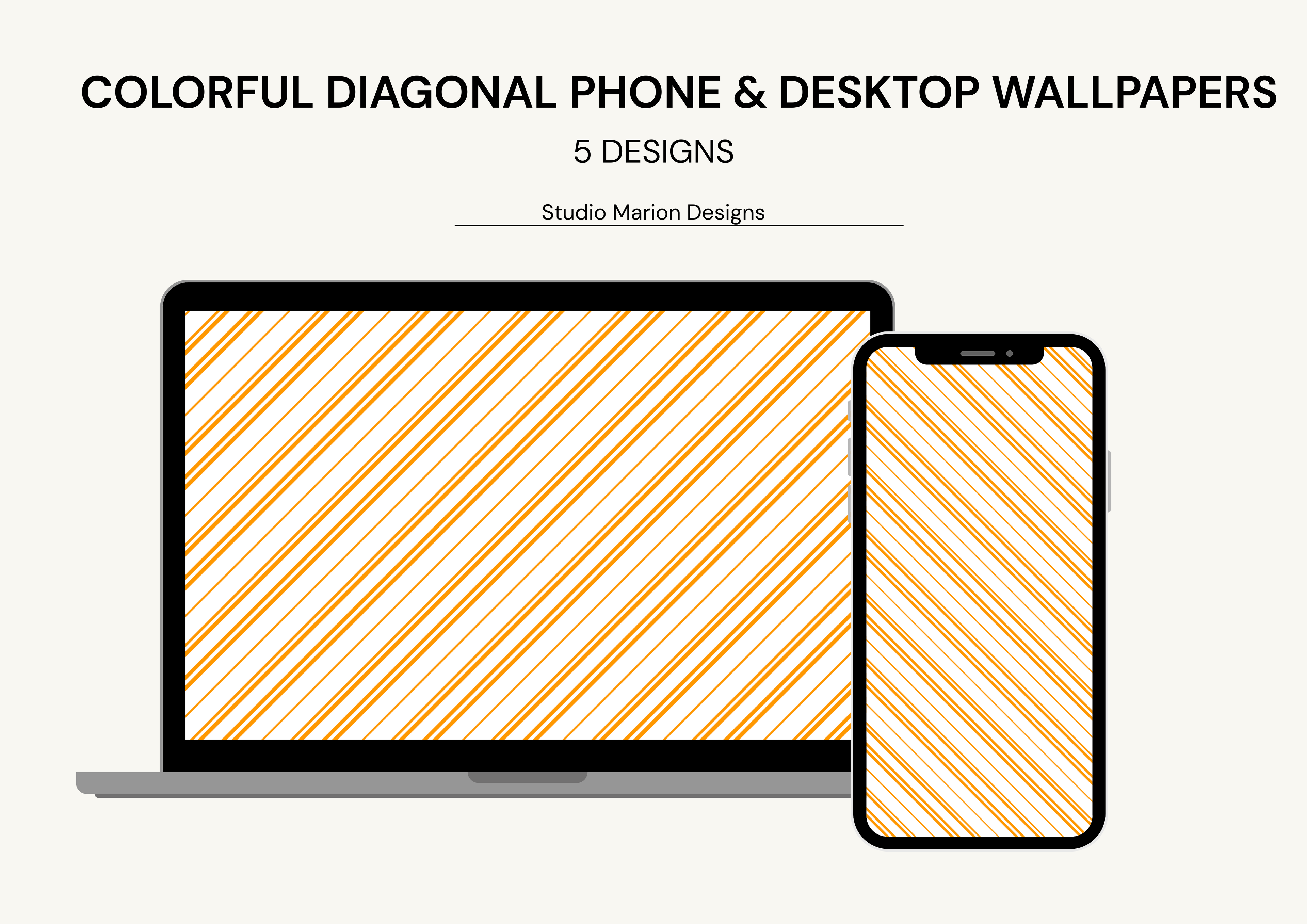 Colorful Diagonal Phone & Desktop Wallpapers 4K