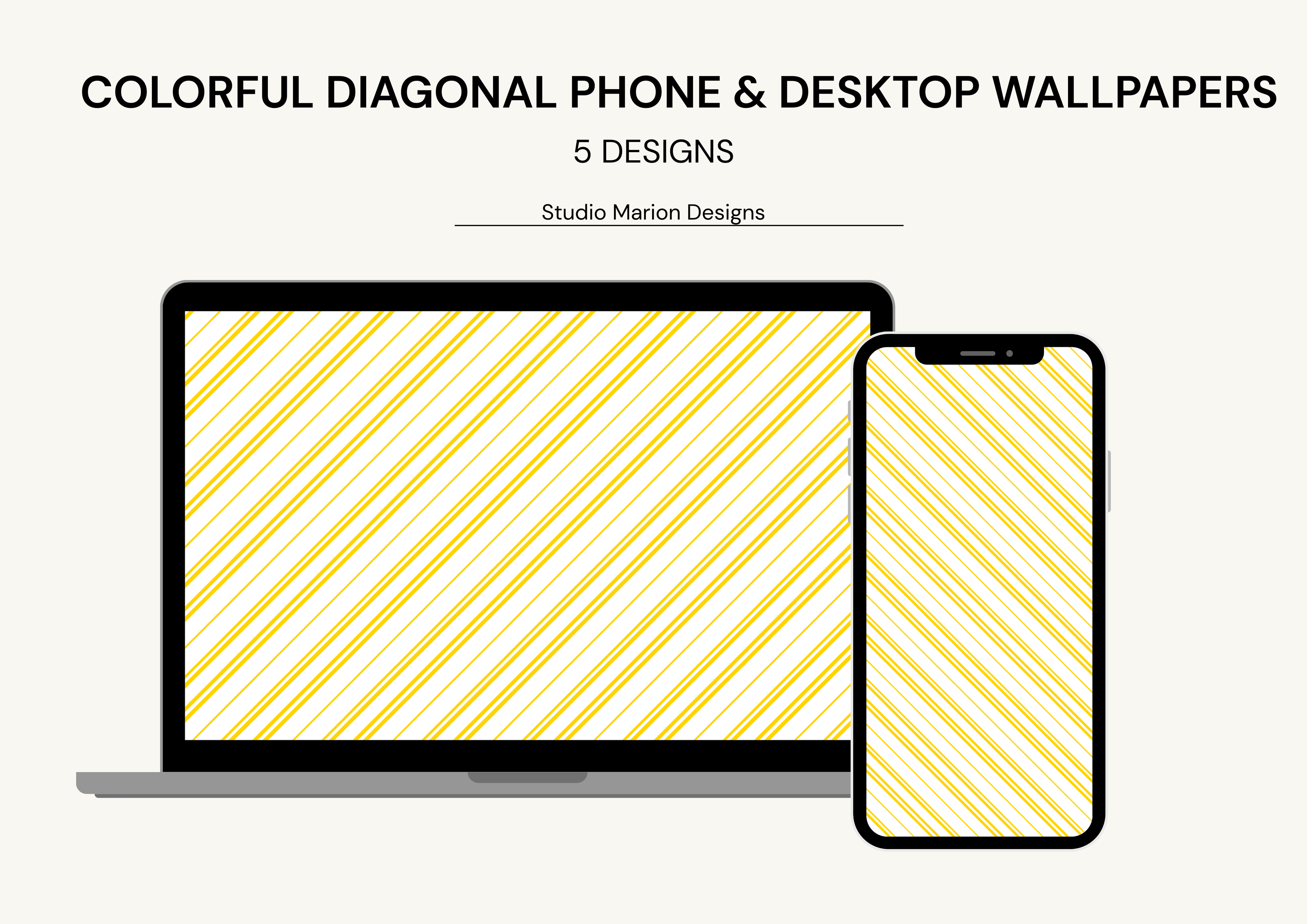 Colorful Diagonal Phone & Desktop Wallpapers 4K