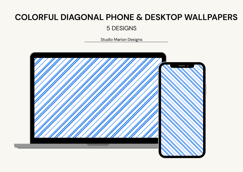 Colorful Diagonal Phone & Desktop Wallpapers 4K