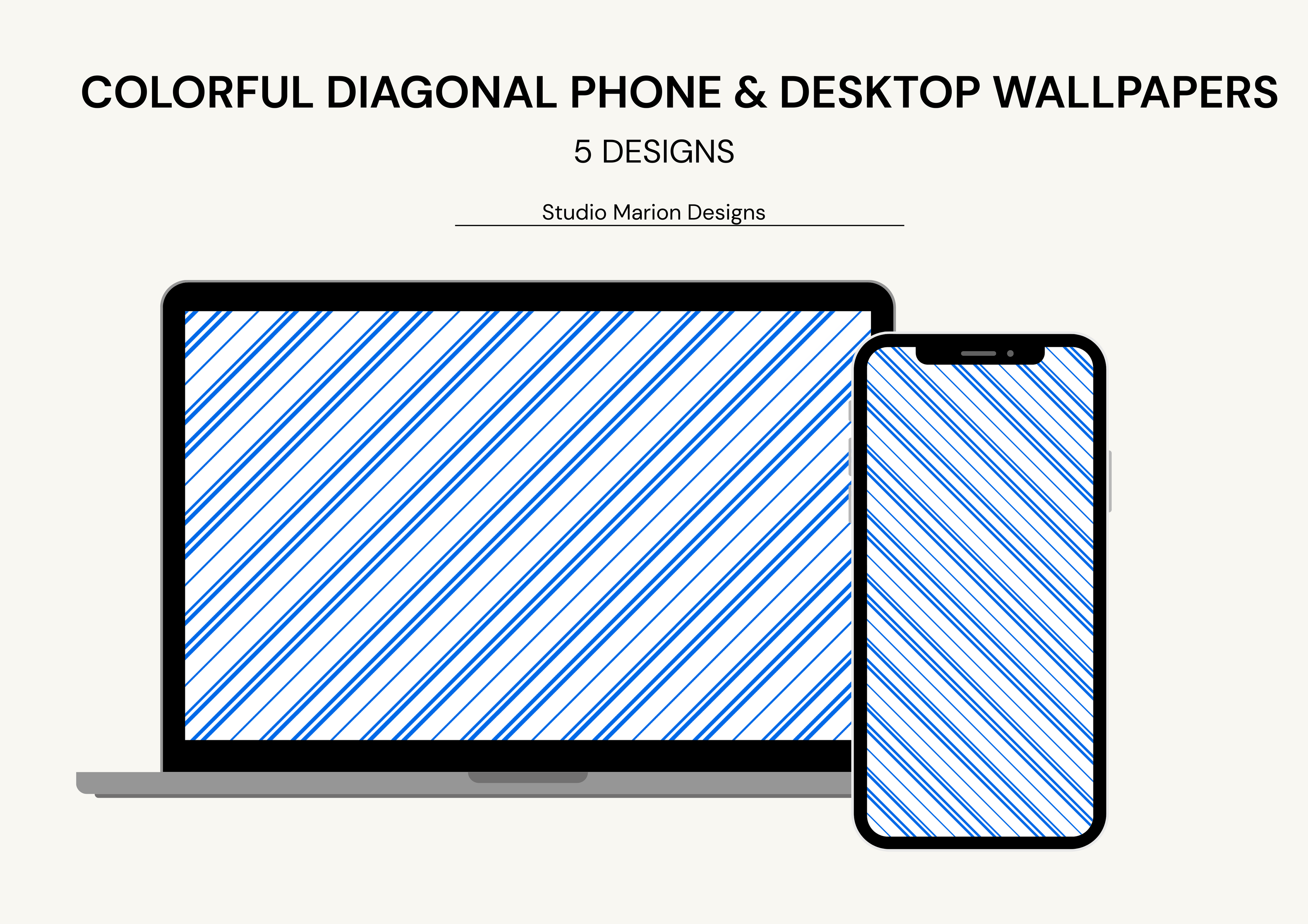 Colorful Diagonal Phone & Desktop Wallpapers 4K