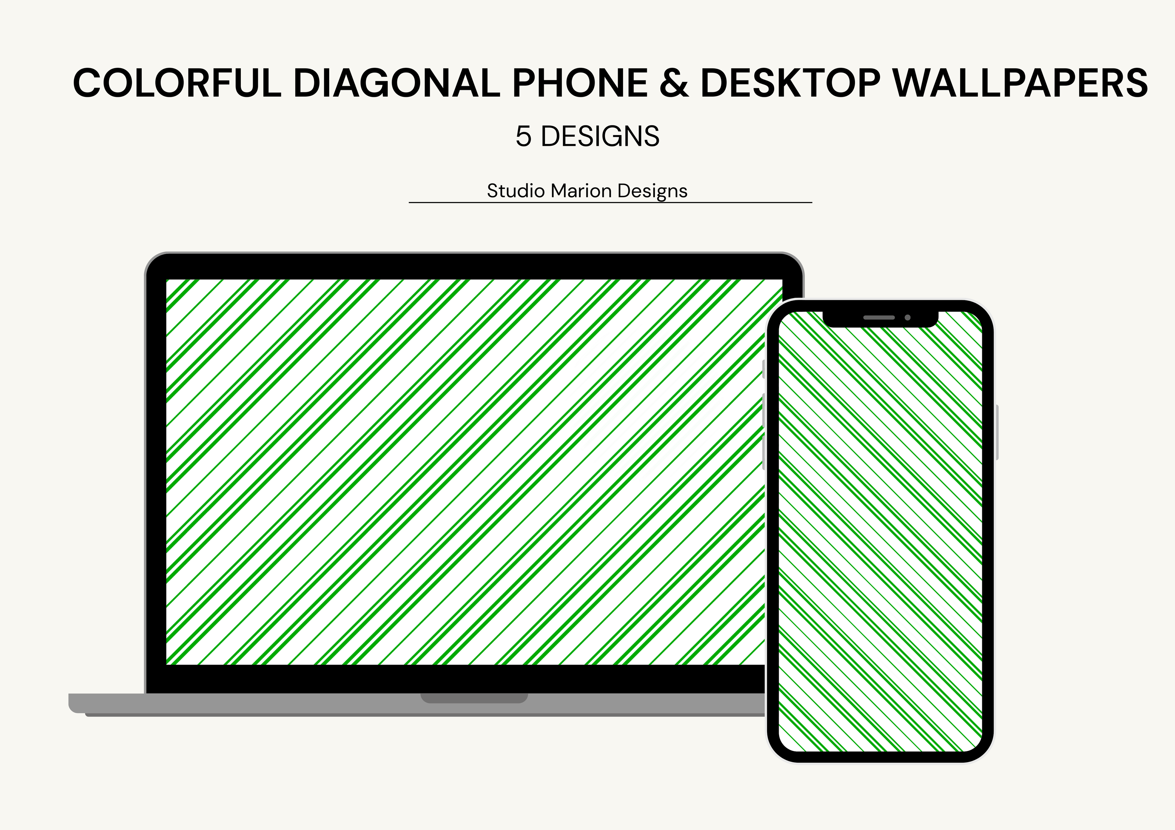 Colorful Diagonal Phone & Desktop Wallpapers 4K
