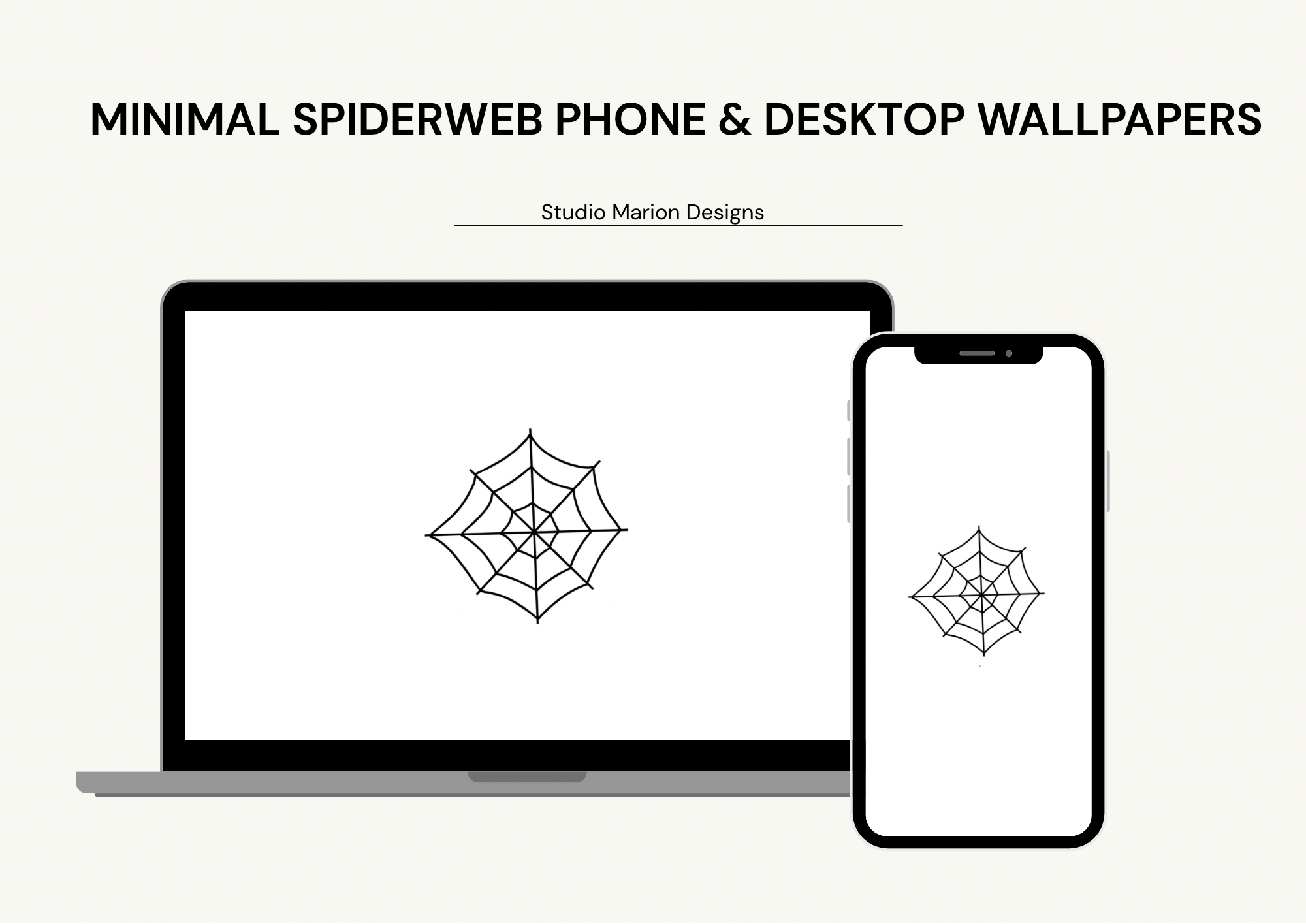 Minimal Spiderweb Phone & Desktop Wallpapers 4K